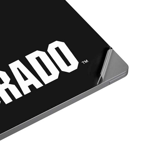 University of Colorado CU Logo on Black Universal Laptop 13in (10.6 x 7.6in) Skin